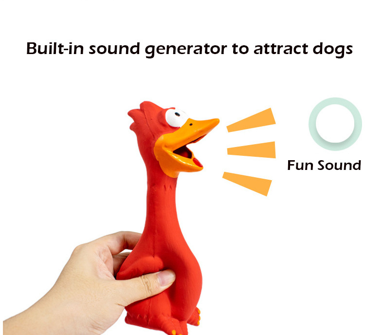 Pet Dog Toys Latex Screaming Chicken Squeeze Sound Toy Dog Squeaky Chew Toy