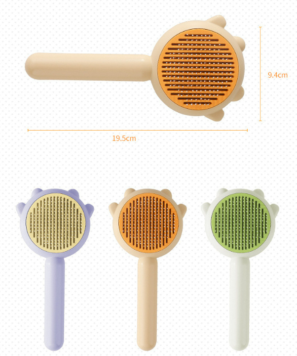 2024 New Pet Hair Cleaner Brush Magic Pet Comb Cat Grooming Brush Dog Cat Hair Removal Brush