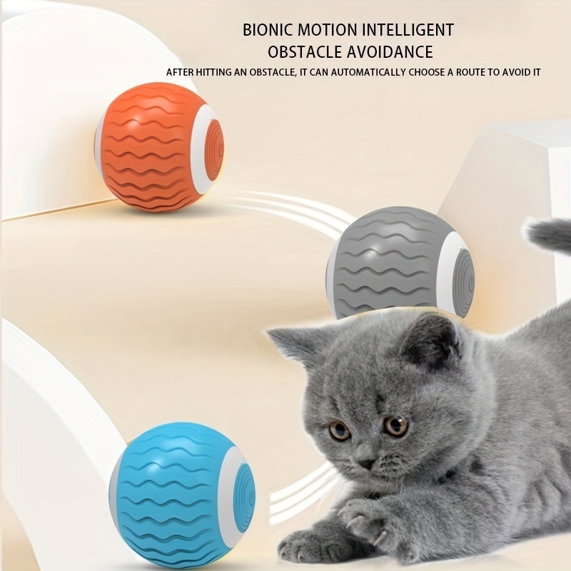 Hot Selling USB Rechargeable Smart Gravity Jumping Ball Interactive Dog Toy Automatic Rolling Ball Electric Cat Toys