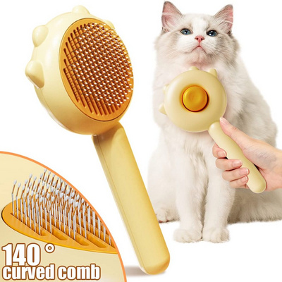 2024 New Pet Hair Cleaner Brush Magic Pet Comb Cat Grooming Brush Dog Cat Hair Removal Brush