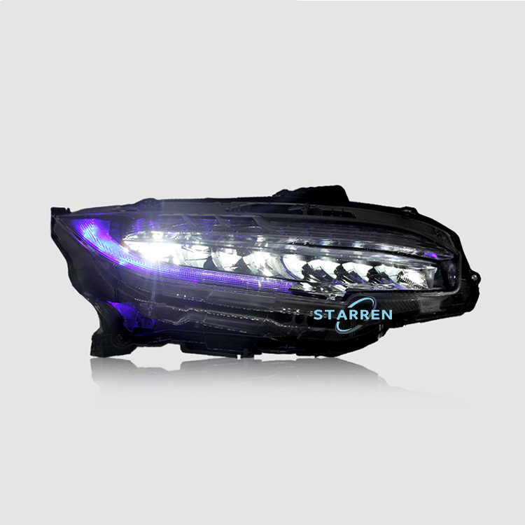 High Quality Sequential Turning Signal Headlamp Assemblies Headlights For Honda Civic 2016-2021