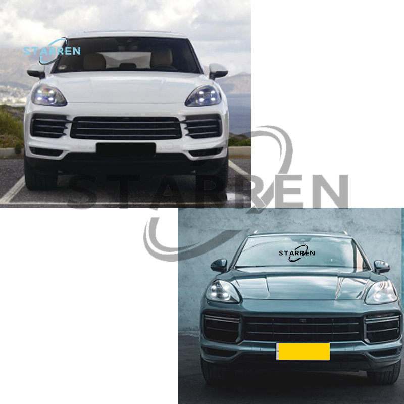 High Quality Front Bumper Pp Material Car Bumper Turbo Style BodyKit Body Kit For Porsche Cayenne 9y0 9YA 2018+