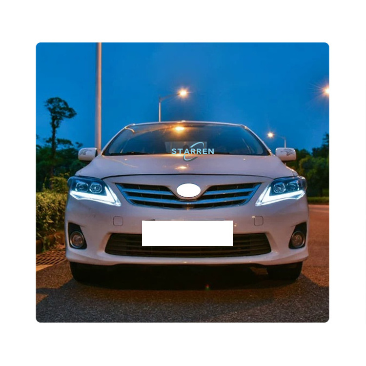 Suitable for 2007-2013 Toyota Corolla LED Daytime Running Lights Headlights High Quality Running Lights Plug and Play