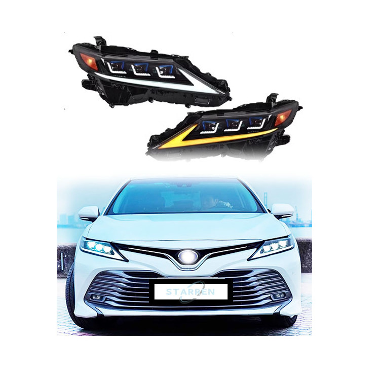 2018-2022 Headlight Assembly Led Headlights Low Profile Conversion LED High Profile Headlight Kit Plug and Play for Toyota Camry