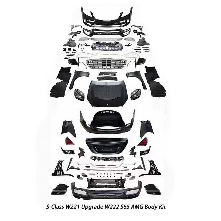 High Quality S-Class W221 Upgrade W222 S65 Amg Body Kits 2006-2013 S-Class Upgrade Body Kits to W222 S65 Amg For Mercedes-Benz