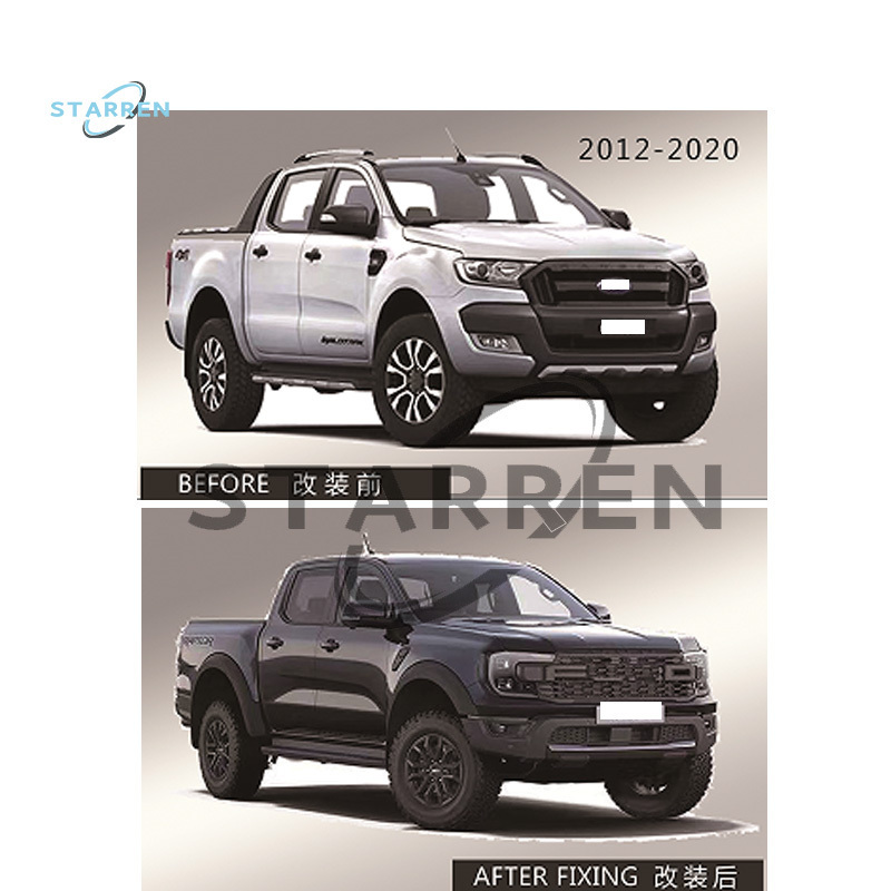 higher quality Car Bumpers Body Kit For Ford Ranger 2012-2021 T6 T7 T8 Upgrade Ranger Raptor 2022 T9 Bodykit