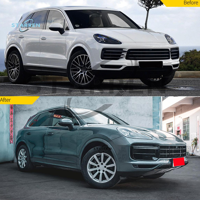 High Quality Front Bumper Pp Material Car Bumper Turbo Style BodyKit Body Kit For Porsche Cayenne 9y0 9YA 2018+