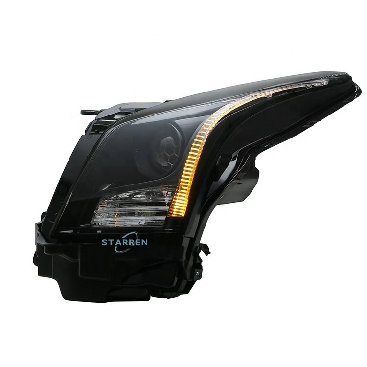 Wholesale U.S. version of the explosive modified multi-color LED multi-function smoked front LED headlights for Cadillac ATS