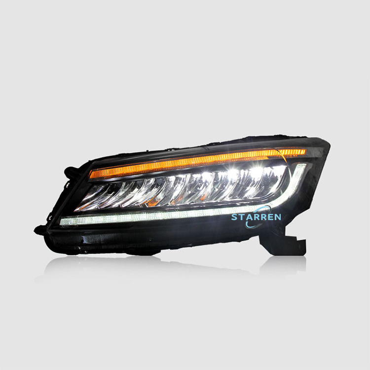 High-quality car front bumper headlight LED xenon headlights for Honda Accord 8 upgrade 9.5 generation