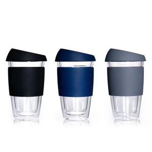 Silicone Reusable Coffee Cup New Customized Creative Hebei Travel Mugs with Lid Promotional Eco Friendly Custom Glass Glassware