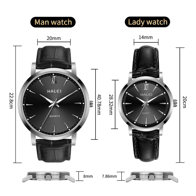 STAR RUDDER 543ML men wrist watches genuine leather brand,designer couple watch set,islamic girls hand watch for lover