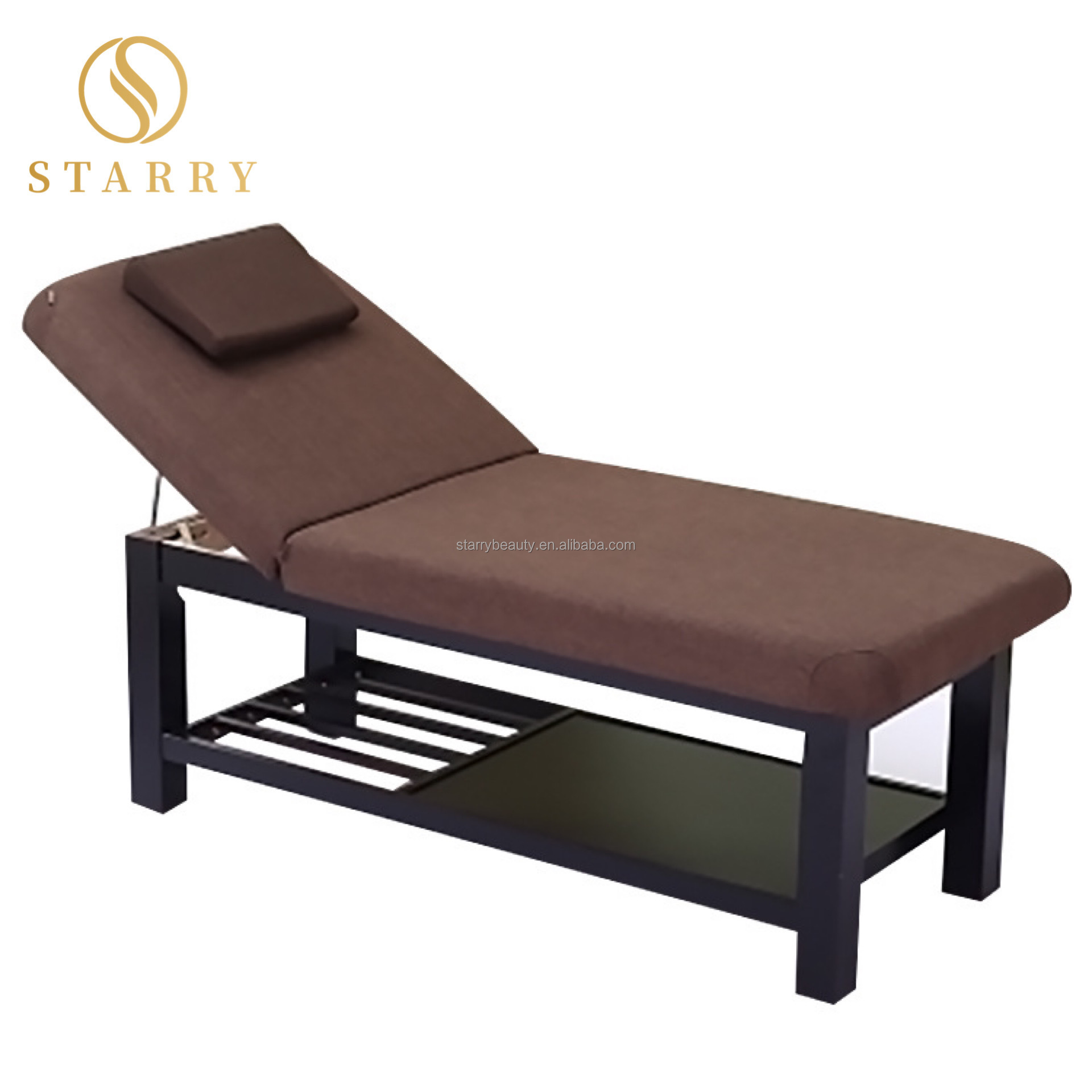 Adjustable Professional Modern Physical Therapy Treatment Thai Wood Spa Beauty Salon Facial Massage Table Bed for Sale