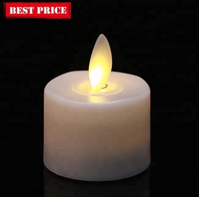 hot sale Battery operated flickery flameless plastic LED tealight candle