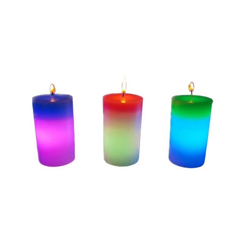 light sensitive color changing led candle accessories