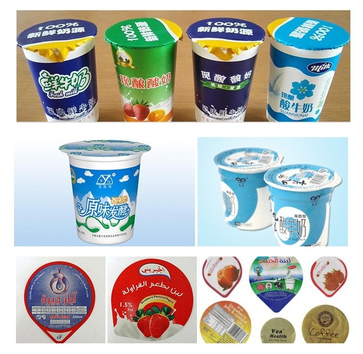 Disposable Hummus Ice Cream Juice Yogurt Cups Packing Equipment Plastic Cup Filling Sealing Machine