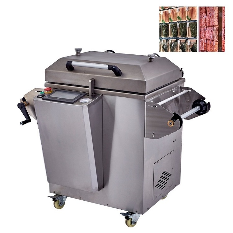 meat vacuum packaging machine, vacuum food tray sealer machine, vacuum skin pack machine