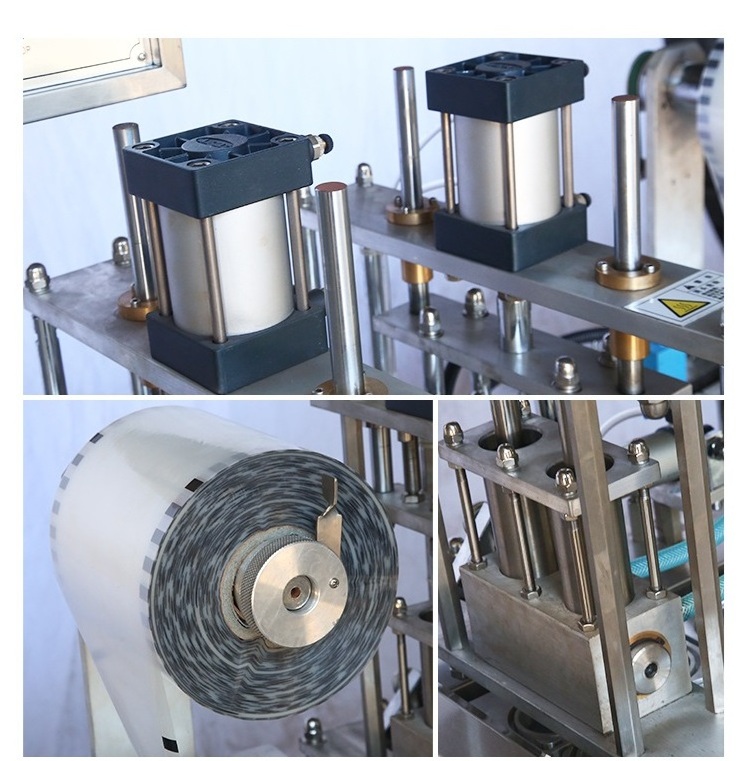 Disposable Hummus Ice Cream Juice Yogurt Cups Packing Equipment Plastic Cup Filling Sealing Machine