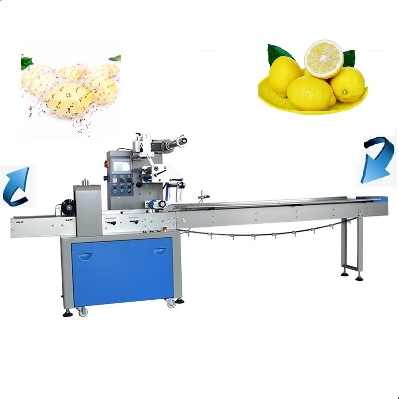 Automatic Horizontal Wrapping Flow Pack Packing Machine Bread Chocolate Candy Lolly Popsicle Pillow Type Packaging Machine