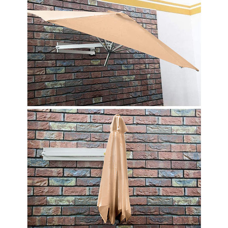 STARRYHEART Waterproof UV Protection Sunshade Parasol Wall Mount Patio Umbrella Outdoor Wall Umbrella With Adjustable Pole