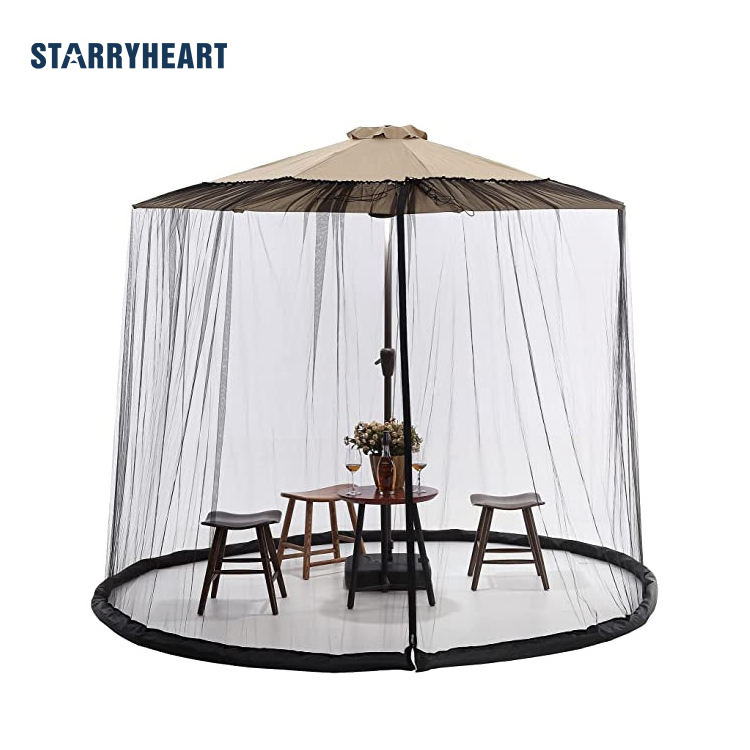 STARRYHEART Outdoor Patio Umbrella Mosquito Netting Umbrella Canopy Patio Umbrella Nets