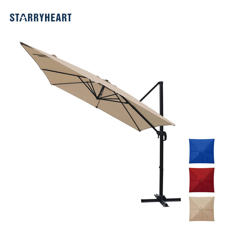 STARRYHEART Luxury Big Dize Outdoor Umbrella Patio Parasol Cantilever Umbrella Garden Patio Umbrella