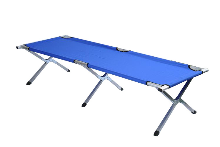 Easy Carry Camping Bed Folding Cot Steel Single Bed For Outdoor