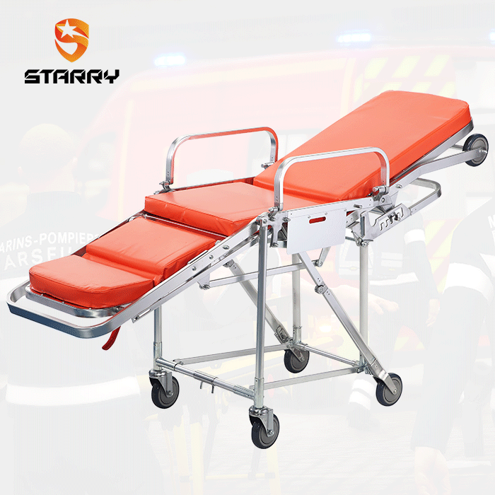 ST-A003 Good quality Emergency Ambulance chair stretcher used dimensions chair stretcher sizes