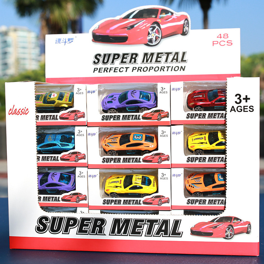 Alloy Customized Promotional Set Simulation Miniature Diecast Toy Vehicles Back Model Car Pull Back Toy Car