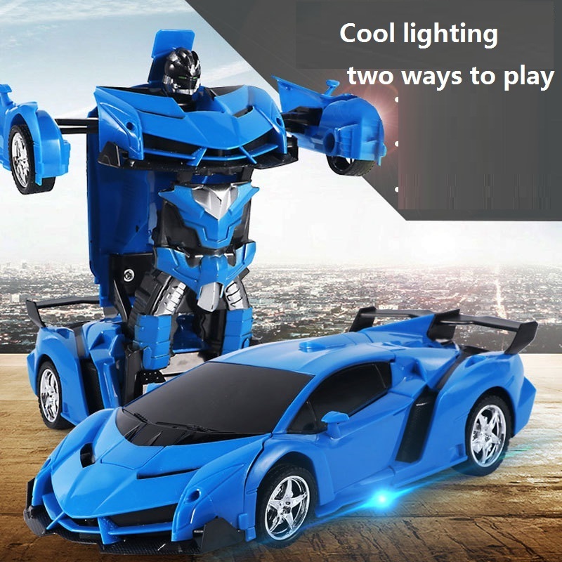 Transform RC Car Robot 2.4G Smart Robot Deformation One Click Deformation 1:18 Scale Transform Remote Control Car