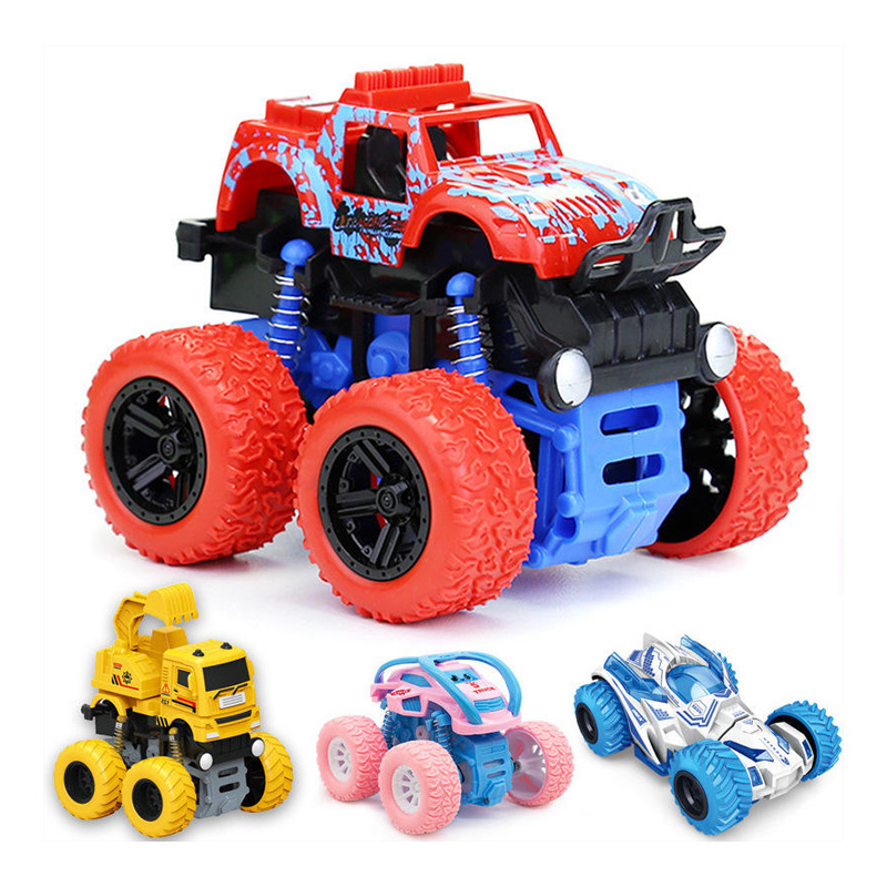 Hot Sale 4WD Four Wheels Small off Road Vehicle 360 Rotation Toy Trucks Friction Toy for Kids