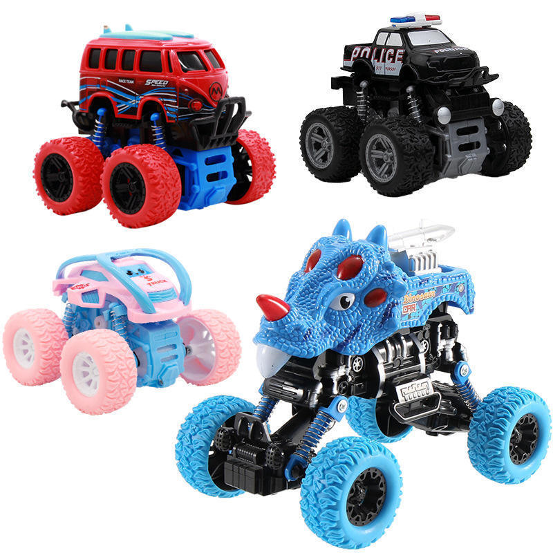 Hot Sale 4WD Four Wheels Small off Road Vehicle 360 Rotation Toy Trucks Friction Toy for Kids