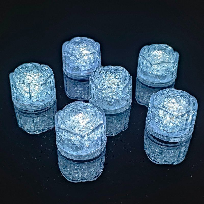 Multi Color Led Glow Ice Cube Fast Slow Flashing Led Light Up Led Ice Cubes For Drinks Bar Party Wedding Decorations