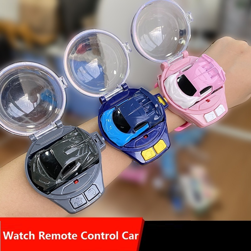 Mini Cartoon Watch Rc Drift Car Toys Kids Radio Remote Control Electric Wrist Rechargeable Wrist Racing Cars