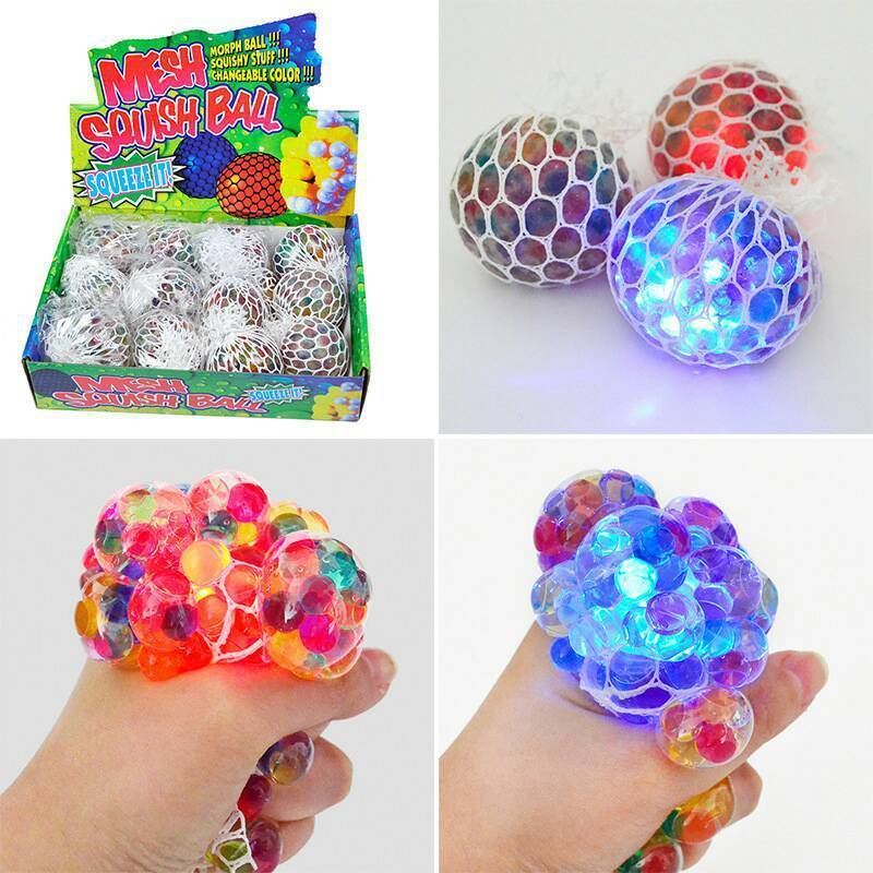 Capsules Toy Balls Stress Mesh Beads Ball Wholesale Stretchy Vent Anti Stress Fidget Squeeze Grape Toy