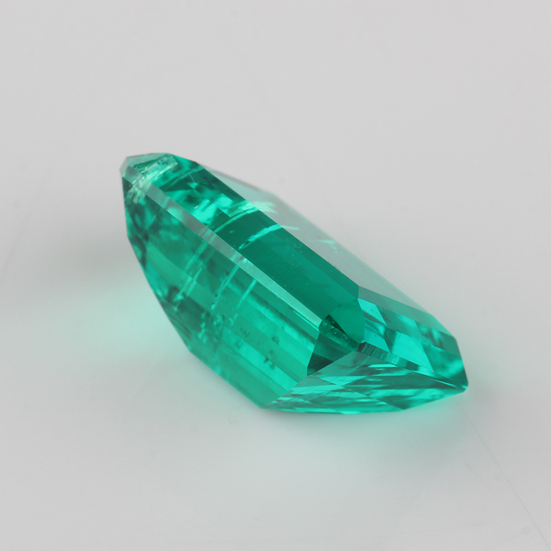 Wholesale 7*9mm Octagon Emerald Cut Green Synthetic Colombian Emerald Stone Price