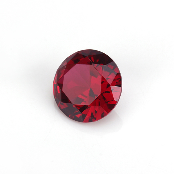 factory directly #8 color rough round shape synthetic ruby price per carat for jewelry