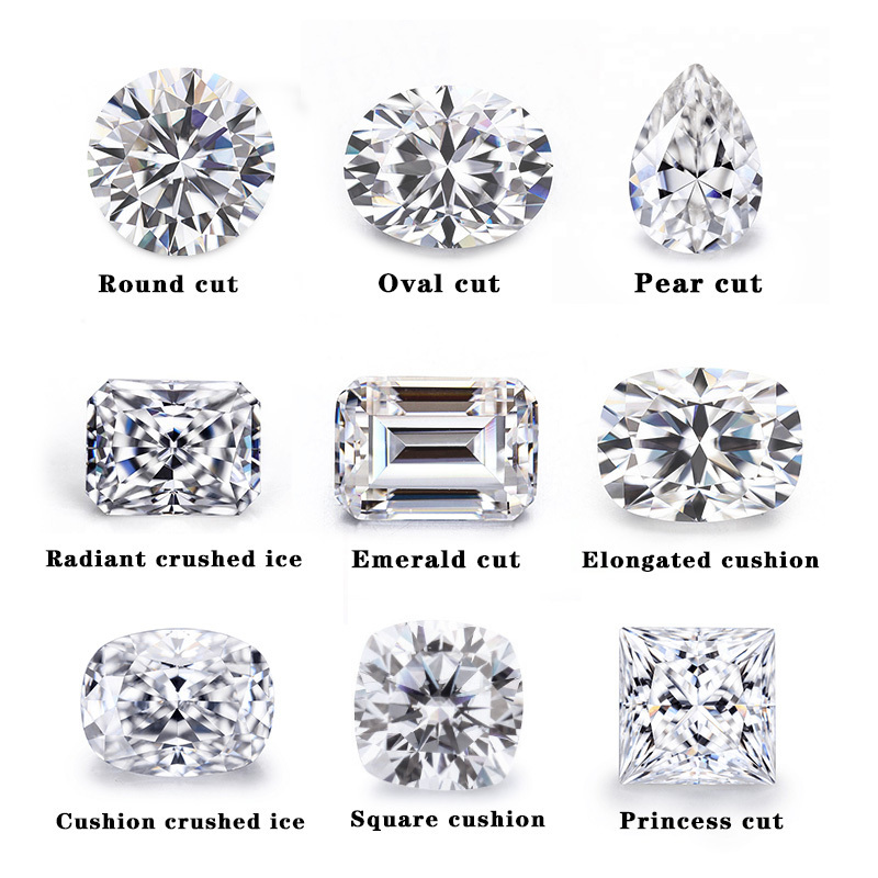 Wholesale Price Cheap Moissanite VVS GRA certificate Loose Stone diamond Moissanite with For jewelry