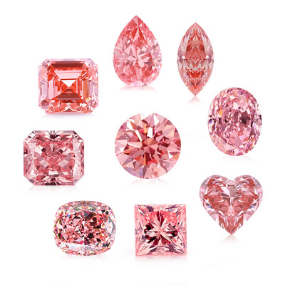 Starsgem Fashion Jewelry Stone Pink CVD Lab Diamond  Fancy Cut IGI Certified Lab Grown Diamond