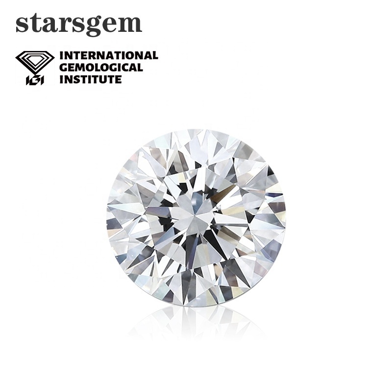 IGI GIA Certificate 0.5ct 1ct 1.5ct 2ct 3ct Wholesale Lab Created Diamond Loose HPHT CVD Lab Grown Diamond