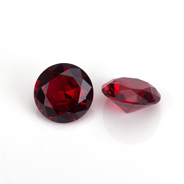 factory directly #8 color rough round shape synthetic ruby price per carat for jewelry