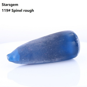 starsgem wholesale synthetic good quality 119# blue sapphire spinel rough for sale