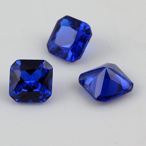 Square shape 113# color dark blue  Octagon Shape blue saphire spinel 10mm  Synthetic Blue spinel price per carat