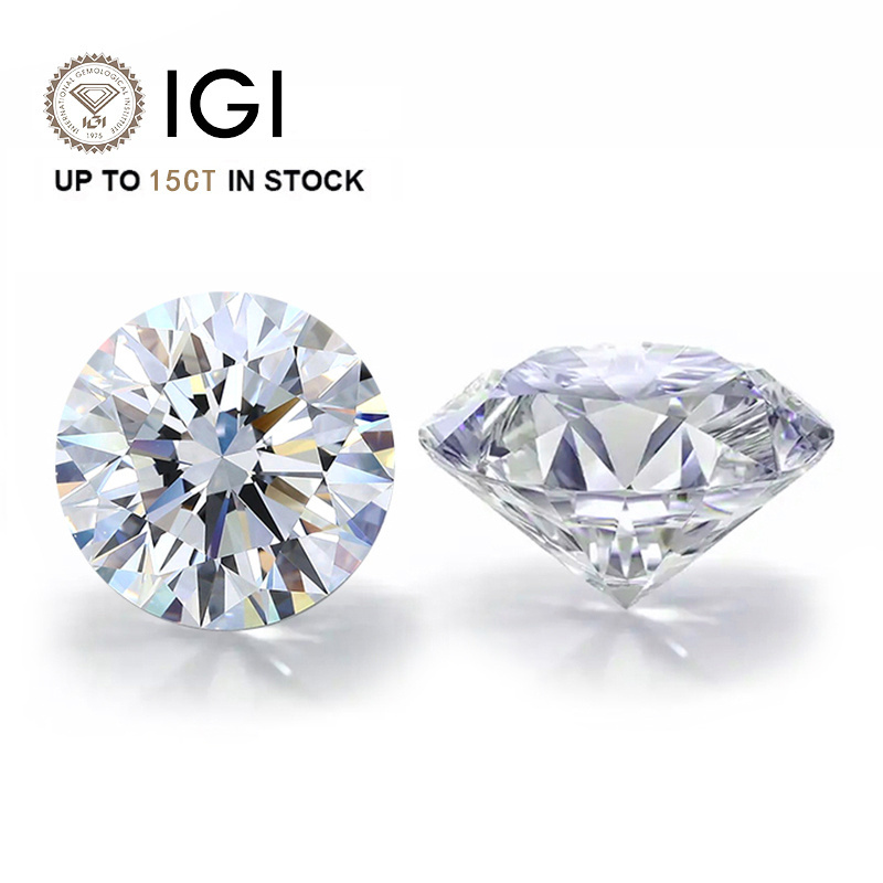 Wholesale starsgem IGI certified lab diamond D EX VVS VS 0.3ct 0.4ct 0.5ct loose diamond round cut CVD HTHP Lab grown Diamond