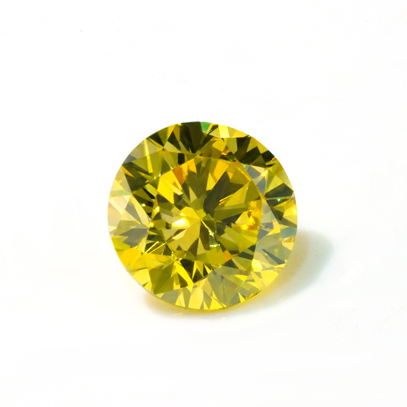 starsgem wholesale loose igi hpht vs 5.7mm yellow color round brilliant cut lab grown diamonds for making rings machine