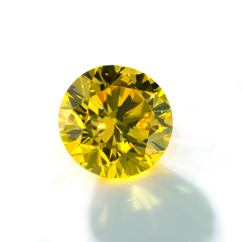 starsgem wholesale loose igi hpht vs 5.7mm yellow color round brilliant cut lab grown diamonds for making rings machine