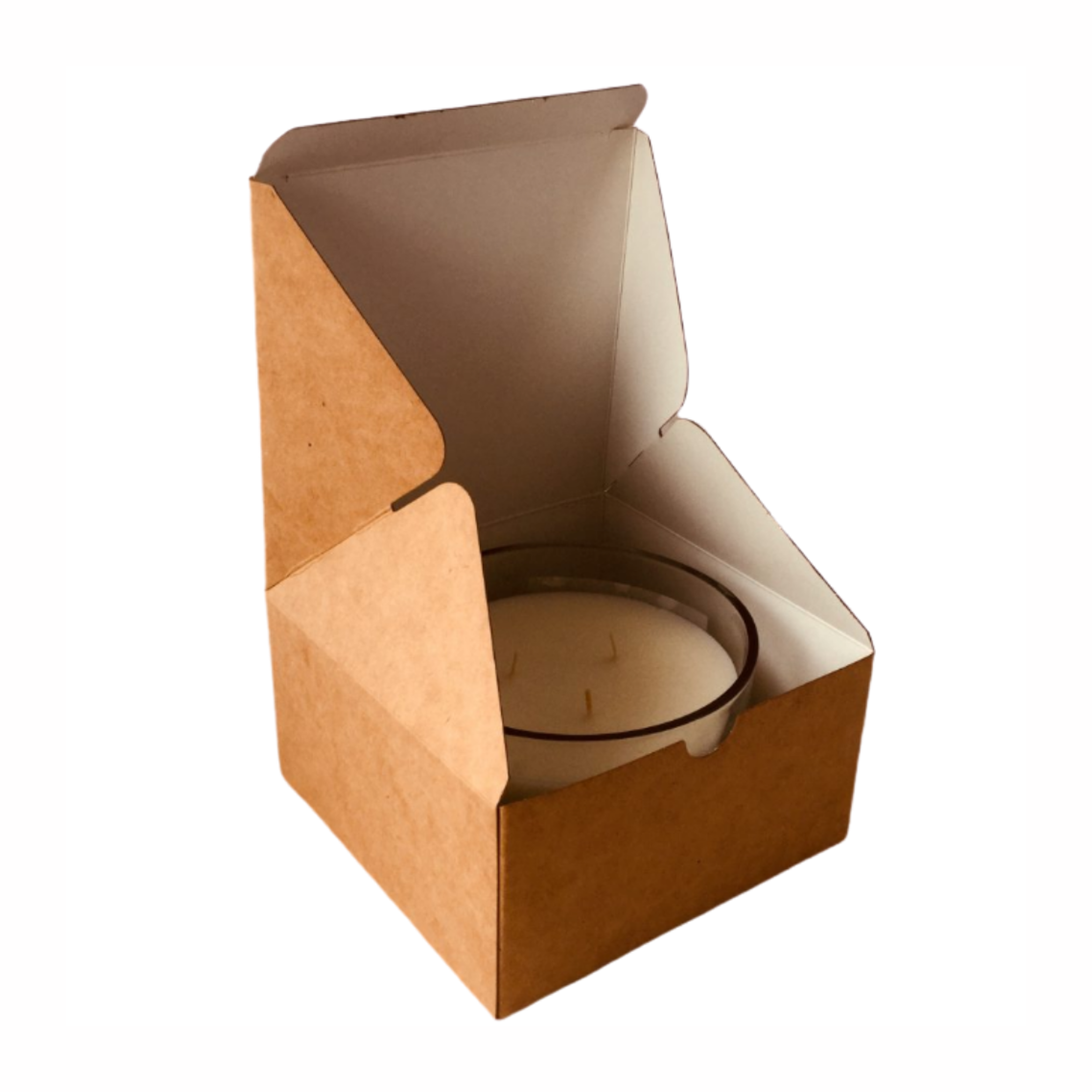 Wholesale Cheap Recycled Brown Kraft Paper Metal Tin Candle Shipping Box for Candles, Glass Bottles, Mason Jars