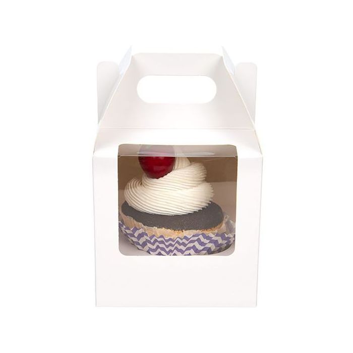 Custom Printed Bakery Box Packaging Window Cupcake Box Gable Box with Window