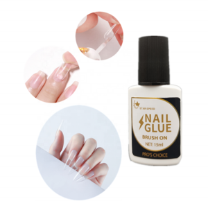 STAR SPEED 15ml Acrylic nail glue for tips Customize Logo Brush On Nail Glue