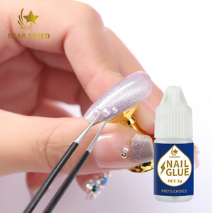 Starspeed 5 second waterproof false nail extension glue sticker rhinestone nail art glue for nail tip press on  glue