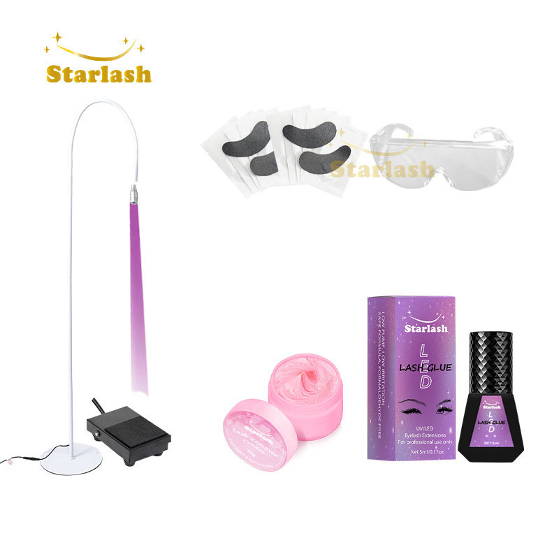 Starlash UV LED extension lash glue glasses patch UV lamp eyelash UV glue set